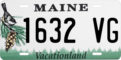 ME license plate 1632VG