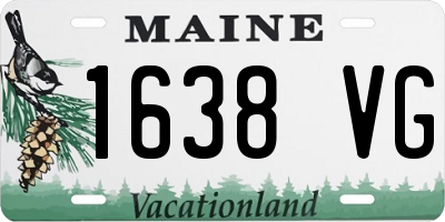 ME license plate 1638VG