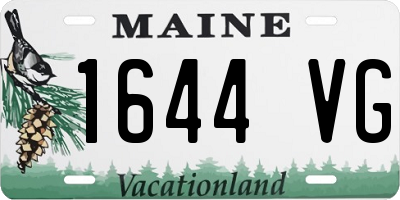 ME license plate 1644VG