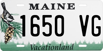 ME license plate 1650VG