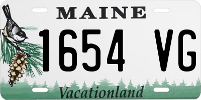 ME license plate 1654VG