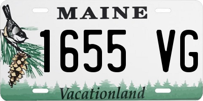 ME license plate 1655VG