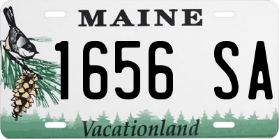 ME license plate 1656SA