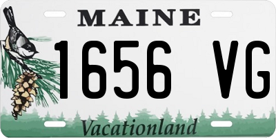 ME license plate 1656VG
