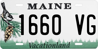 ME license plate 1660VG