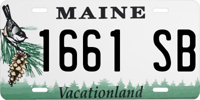ME license plate 1661SB