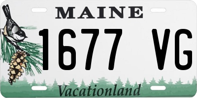 ME license plate 1677VG