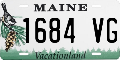 ME license plate 1684VG