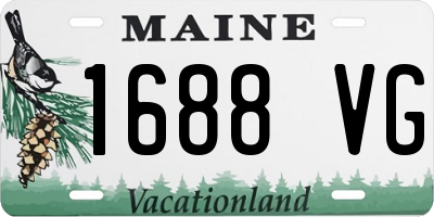 ME license plate 1688VG