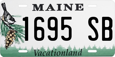 ME license plate 1695SB