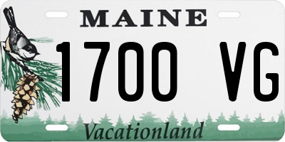 ME license plate 1700VG
