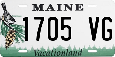 ME license plate 1705VG