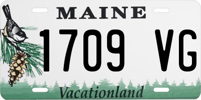 ME license plate 1709VG