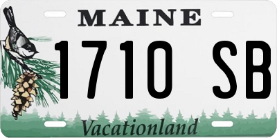 ME license plate 1710SB