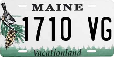 ME license plate 1710VG