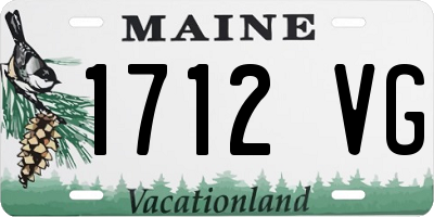 ME license plate 1712VG
