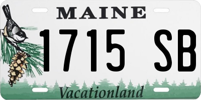 ME license plate 1715SB