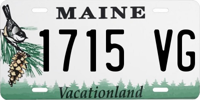 ME license plate 1715VG