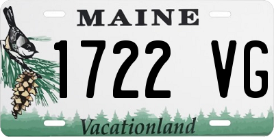 ME license plate 1722VG