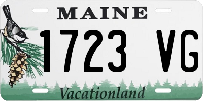 ME license plate 1723VG