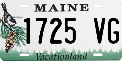 ME license plate 1725VG