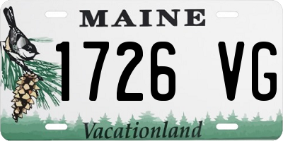 ME license plate 1726VG