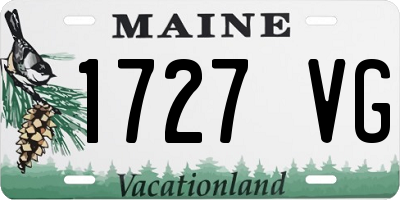 ME license plate 1727VG