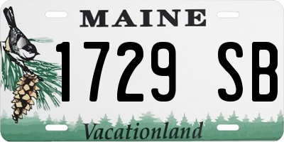 ME license plate 1729SB
