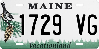 ME license plate 1729VG