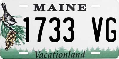 ME license plate 1733VG