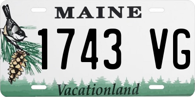 ME license plate 1743VG