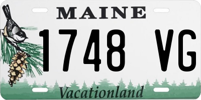ME license plate 1748VG