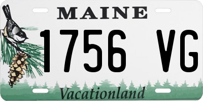 ME license plate 1756VG