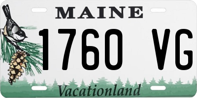 ME license plate 1760VG