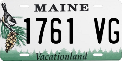ME license plate 1761VG