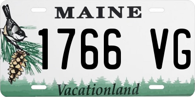 ME license plate 1766VG