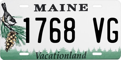 ME license plate 1768VG