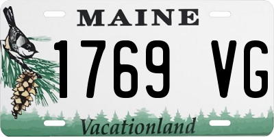 ME license plate 1769VG