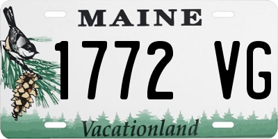 ME license plate 1772VG