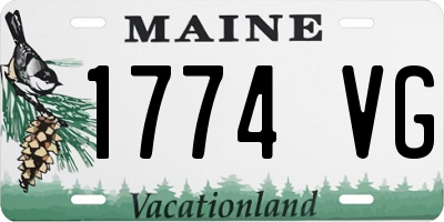ME license plate 1774VG