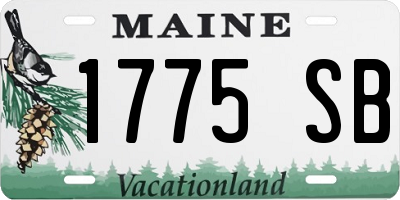 ME license plate 1775SB
