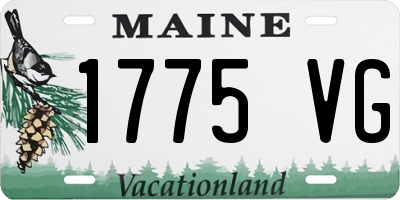 ME license plate 1775VG