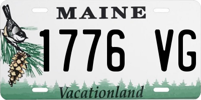 ME license plate 1776VG