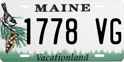 ME license plate 1778VG
