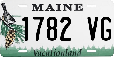ME license plate 1782VG
