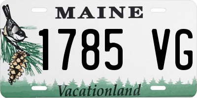 ME license plate 1785VG