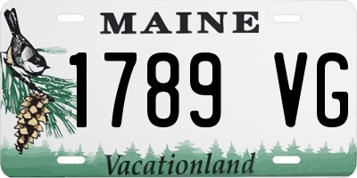 ME license plate 1789VG