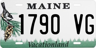 ME license plate 1790VG