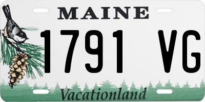 ME license plate 1791VG