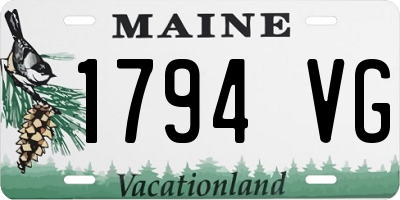 ME license plate 1794VG